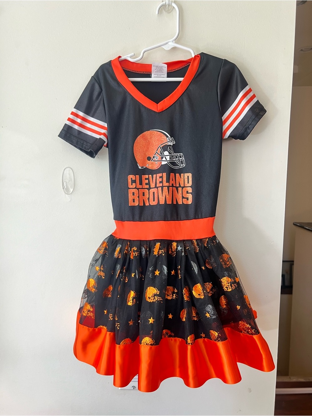 NFL Cleveland Browns Girls Tutu Jersey Dress Youth M Halloween Costume